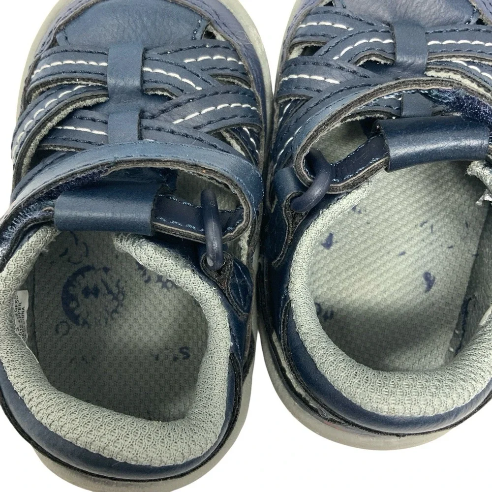 Stride‎ Rite 360 Kids Size 3M Amos 2.0 Sneaker Fisherman Sandal Blue Walking